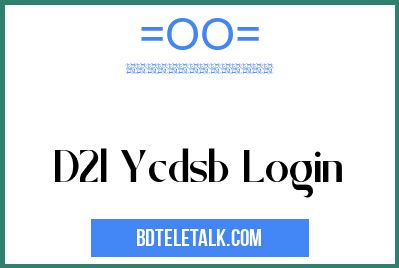 d2l ycdsb|Login .